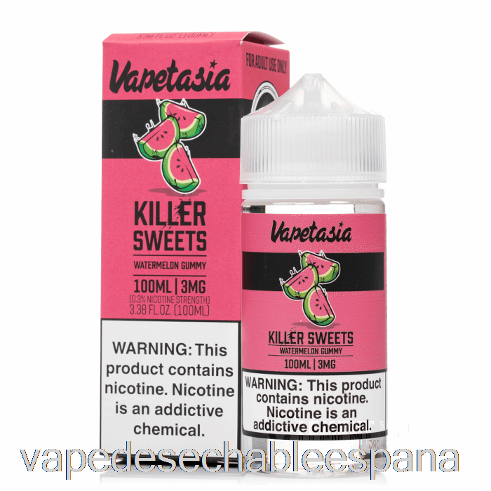 Gomita Vape Desechable España Sandía - Vapetasia - 100ml 3mg